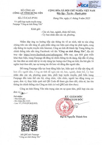 CÔNG AN TỈNH HƯNG YÊN