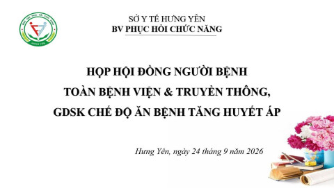 HỌP HỘI ĐỒNG NGƯỜI BỆNH – LẮNG NGHE ĐỂ PHỤC VỤ TỐT HƠN