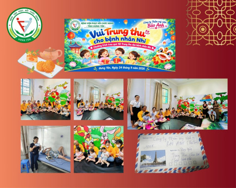 TRAO YÊU THƯƠNG – GỬI TRỌN NIỀM VUI ĐẾN BỆNH NHI TẠI BỆNH VIỆN PHỤC HỒI CHỨC NĂNG