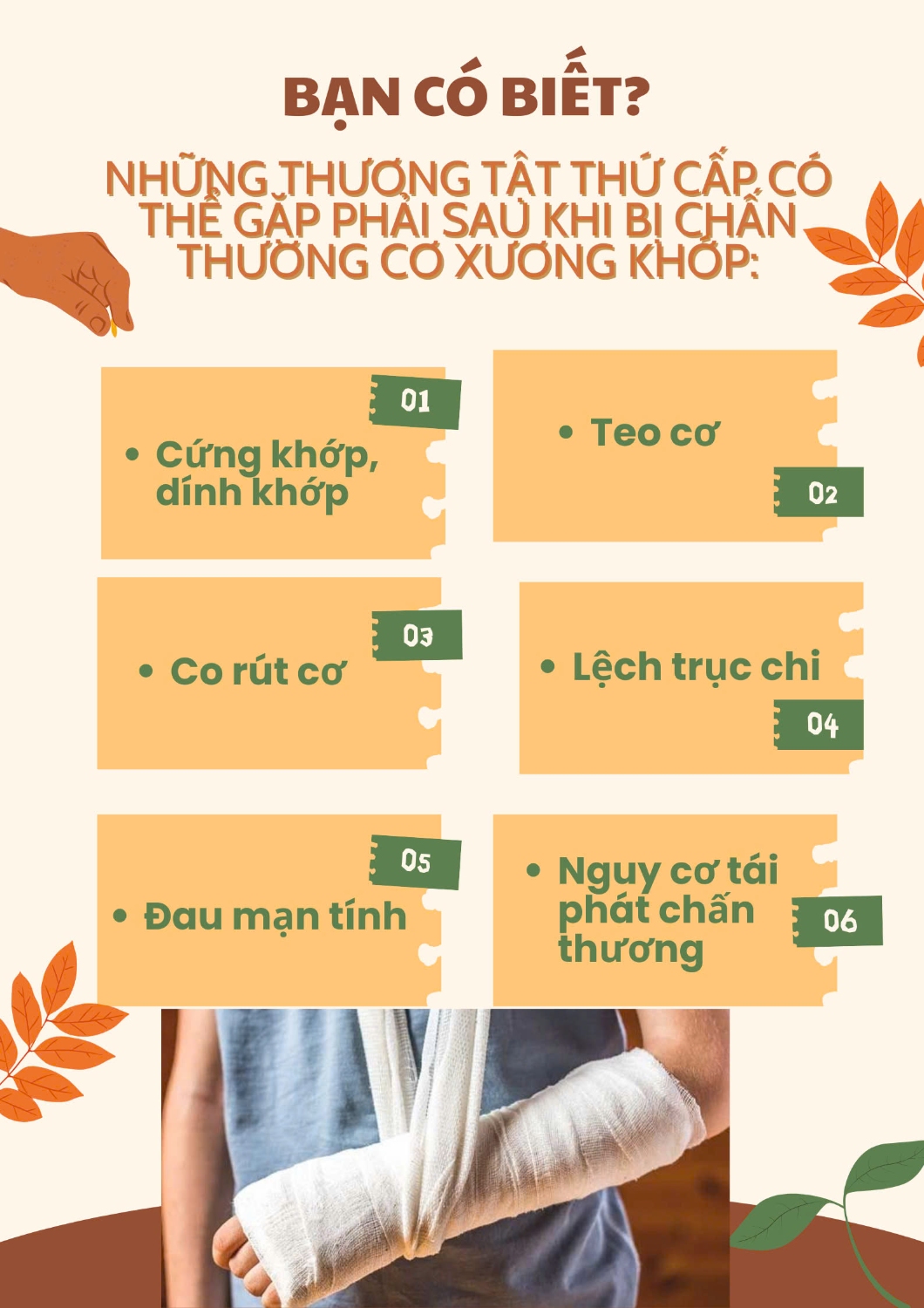 TẦM QUAN TRỌNG CỦA PHỤC HỒI CHỨC NĂNG SỚM TRONG CHẤN THƯƠNG CƠ XƯƠNG KHỚP